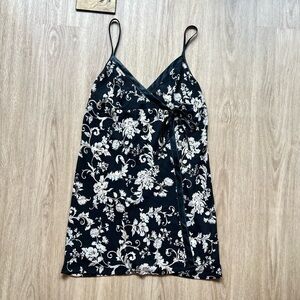 Morgan Taylor Wrap Floral Slip Dress
